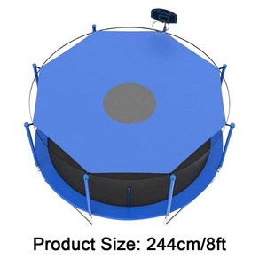 야외 뒷마당 놀이터용 방수 트램폴린 트램펄린 쉐이드 커버 캐노피, 2.8FT, 1개