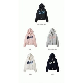 후아유 여성 패치 크롭 후드집업 셋업 Patch Cop Hood Zip-up Bushed WHMZE4T11F