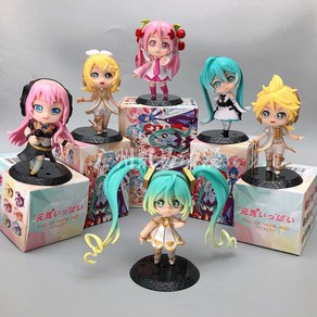 VOCALOID 하츠네 미쿠 미녀 피규어 세트 선물 장식 수집 GK 애니메이션 프라모델, D., 1개