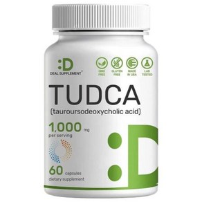 Deal supplement TUDCA 투드카 타우로우르소데옥시콜산 1000mg 60캡슐, 60정, 1개