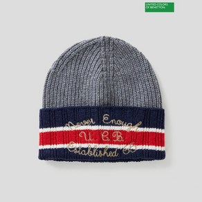 베네통 Colouring lettering knit beanie 2F 1344KA002 901