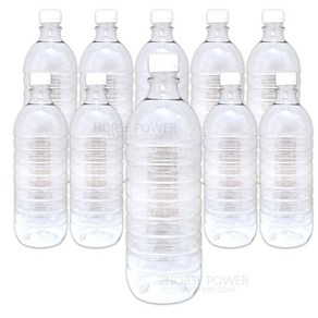 HORSE POWER 홀스파워 페트병 PET 생수병 플라스틱 생수통 투명 공병 원형, 10개, 900ml