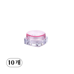 하루생활 화장품 크림용기 크림공병 3g 5g, 10개, 크림용기(핑크 3g)