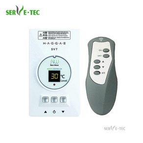 써브텍 필름난방용 온도조절기 SV7R 리모컨형, STF-7L (WO LCD)