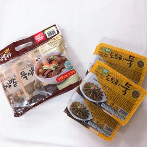 김영근명인의 도토리묵사발 세트(도토리묵3팩+육수5봉), 420g, 1개