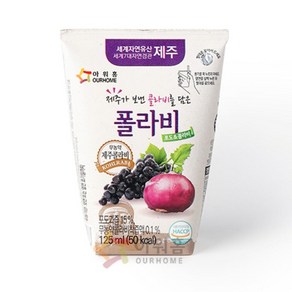 기타 아워홈제주가보낸폴라비음료125ml, 125ml, 40개