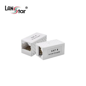 LANsta LSP-6IC-UJW RJ-45 CAT6 UTP 8P8C RJ-45 연장 커플러, 1개