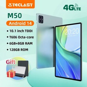 Teclast M50 안드로이드 14 태블릿 T606 8 코어 6GB + 8GB RAM 128GB ROM 10.1 인치 Incell 완전 적, 한개옵션1, 01 Teclast M50