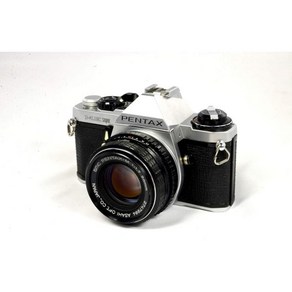 50MM MF 펜타스 PK 마운트 렌즈 시스템이 장착된 ME 슈퍼 35mm SLR 필름 카메라. 사용자 지정 셔터 ISO 및 조리개 설정. 자동 촬영이 가능합니다. (리퍼상품), 1개