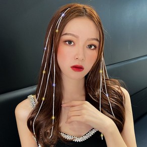미즈코스 큐빅 헤어 피스 솜브레 똑딱이 가발 머리 클립 발레아쥬 붙임 옴브레, 바이올렛, 1개