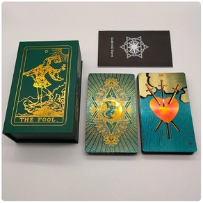 핑크 골드 금박 유니버셜 타로카드 gold foil tarot