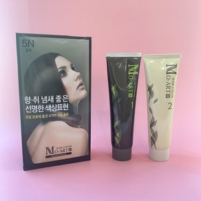 냄새 안나는 순한 흰머리 새치 모아트 헤어칼라 염색약 150ml, 6N 자연갈색, 1개