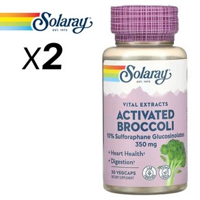 Solaay Activated Boccoli 350mg 30캡슐 2개, 30정