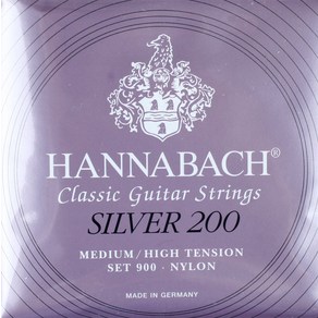 Hannabach - Silve 200 Medium High Tension / 클래식기타 스트링 (900MHT), 상세설명참조, *, Hannabach Silve200 Medium High Tension 900MHT 클래식기타줄