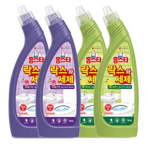 홈스타 락스와 세제 750ml 2종 세트 (후로랄파인 2개 + 허벌시트러스 2개)