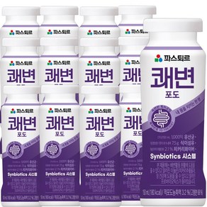 파스퇴르 쾌변 요구르트 포도 150ml (12입), 12개