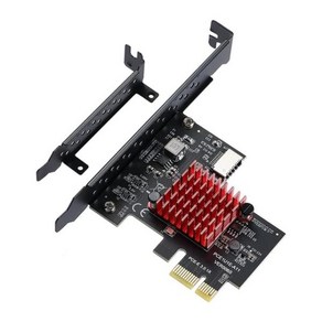 PCIE USB 3.1 GEN2 타입-E 확장 카드 윈도우 10/8 용 전면 패널 C 타입 커넥터 10Gbps PCI 익스프레스 3.0 1X-20 핀, 01 black ed