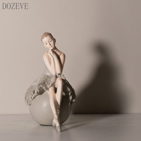 DOZEVE 북유럽 스타일 발레걸 현관 장식품 홈데코, 랜덤