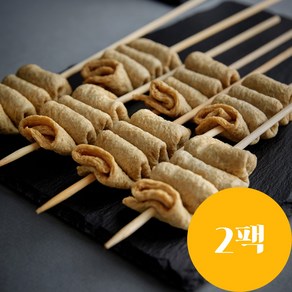 부산등대어묵 사각꼬치 대용량 (60g * 20꼬치/팩), 2개, 600g