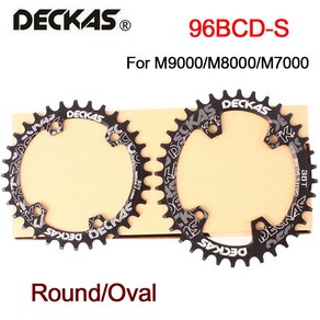 자전거체인링 DECKAS 96BCD-S 체인링 MTB 자전거 체인 링 라운드 타원형 산악 체인휠 시마노 XTR XT SLX에, 09 Oval-Black-36T, 1개