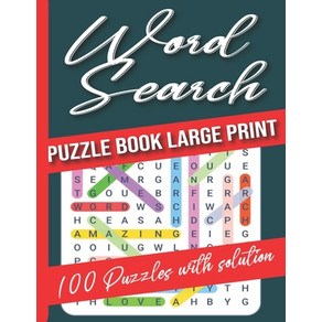 Word Search Puzzle Books Large Print: Word Search Puzzle Books for adults Wordsearch Activity Book ... Paperback