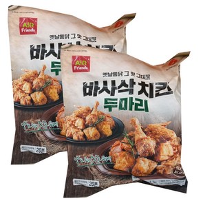 마니커 바사삭치킨 두마리 아이스포장무료 냉장 냉동 제품 반품불가, 2개, 1.1kg