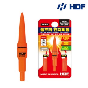 해동 울트라 바다막대찌 전자찌톱 HF-406 레드 바다 전자케미, 레드 L, 1개