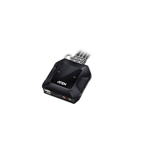 ATEN CS22H 2-포트 USB 4K HDMI 케이블 KVM 스위치, 1개