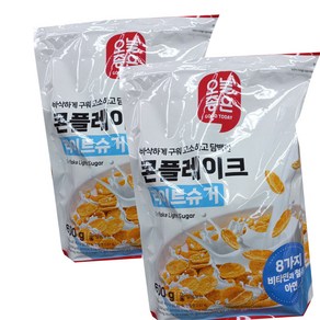 바삭하게 구워 고소하고 담백한 오늘좋은 콘플레이크 라이트슈거 (600G), 2개, 600g