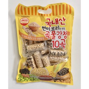 국내산 현미 보리로 만든 곡물 강정 10곡 1봉지, 200g, 1개