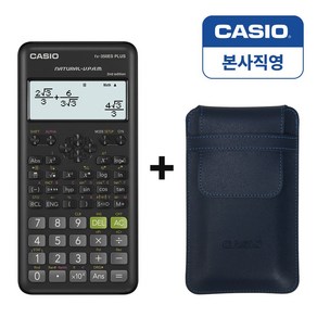 카시오 공학용 계산기 FX-350ES PLUS 2nd Edition, 1개, FX-350ES PLUS 2 (블랙)+파우치(네이비)