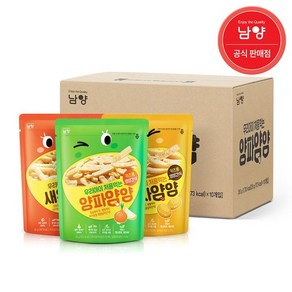 남양 얌얌 아이과자 감자/새우/양파 10봉 택1, 40g, 10개