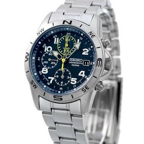 SEIKO 해외 모델 쿼츠 SND379P1 크로노그래프 네이비 손목시계