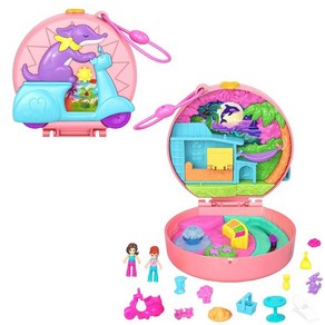 폴리 포켓 Polly Pocket 밀짚 곰 패치 컴팩트 Staw beay patch, 강아지 오토바이