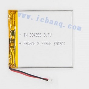 리튬폴리머배터리3.7V 750mAh, 1개