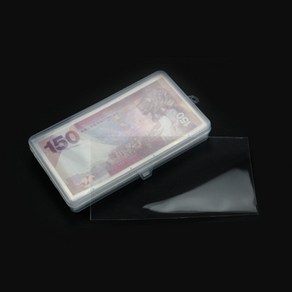 투명 지폐 수납 비닐 100P 박스 세트 화폐수집 보관, 1개
