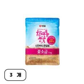 샘표 한여름눈꽃 꽃소금, 1kg, 3개