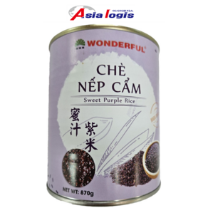 nep cam puple ice 베트남 디저트 넵깜 퍼플라이스 토핑 흑미찹쌀 요거트 저칼로리 다이어트, 870g, 1개