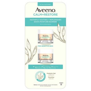 아비노 진정 + 리스토어 오트 젤 모이스처라이저 크림 48g 2팩 Aveeno Calm + Restoe Oat Gel Moistuize, 2개