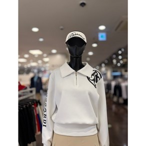 5F [신사] 파사디 골프 여성 로고포인트 집업 카라티셔츠 [화이트] P24STP102M