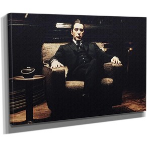 노 브랜드 GODFATHER POSTER MICHAEL CORLEONE AL PACINO MOVIE HAND POSTERS CANVAS PRINT WALL WART HOME DECOR X 준비 완료, no fame