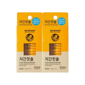 노브랜드 치간 칫솔 0.4mm 100개입, 1개