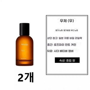 이솝 테싯 오 드 퍼퓸, 50ml, 2개