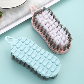 휘어지는 청소솔 화장실 욕실 청소 야채 세척솔 코너 모서리 청소, 1개, 그린