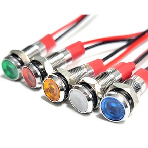 LED 차량용 발광 다이오드 표시등 경고등 6MM 3V 6V 12V 24V 램프