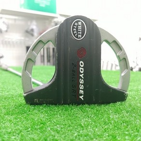 중고 오딧세이 WHITE STEEL 2볼 2-BALL SRT 33 인치 말렛 퍼터 C, 단일 제품