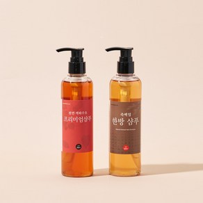 [더위치] 1+1 측백엽샴푸 적하수오샴푸 각 250ml, 2개