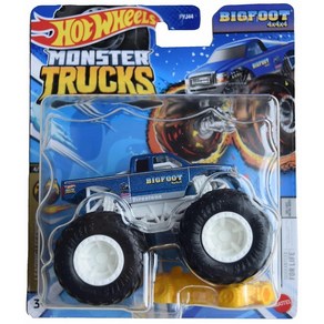 Matchbox Hot Wheels 몬스터 트럭 빅풋 4x4x4 Leading Legends 4/5 커넥트 앤 크래시 카 1:64 스케일 다이캐스트