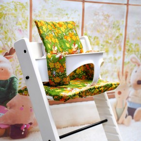 좌석 Tip 액세서리 Stokke 패드 방수 의자 면 또는 쿠션 Tap 식사 교체, 27×45cm, Pue cotton 2, 1개