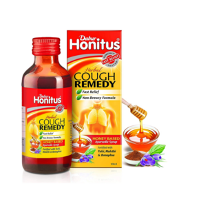 Dabur Honitus Honey-Based Cough Syrup | Fast Relief from Cough Cold & Sore Throat | 100 ML